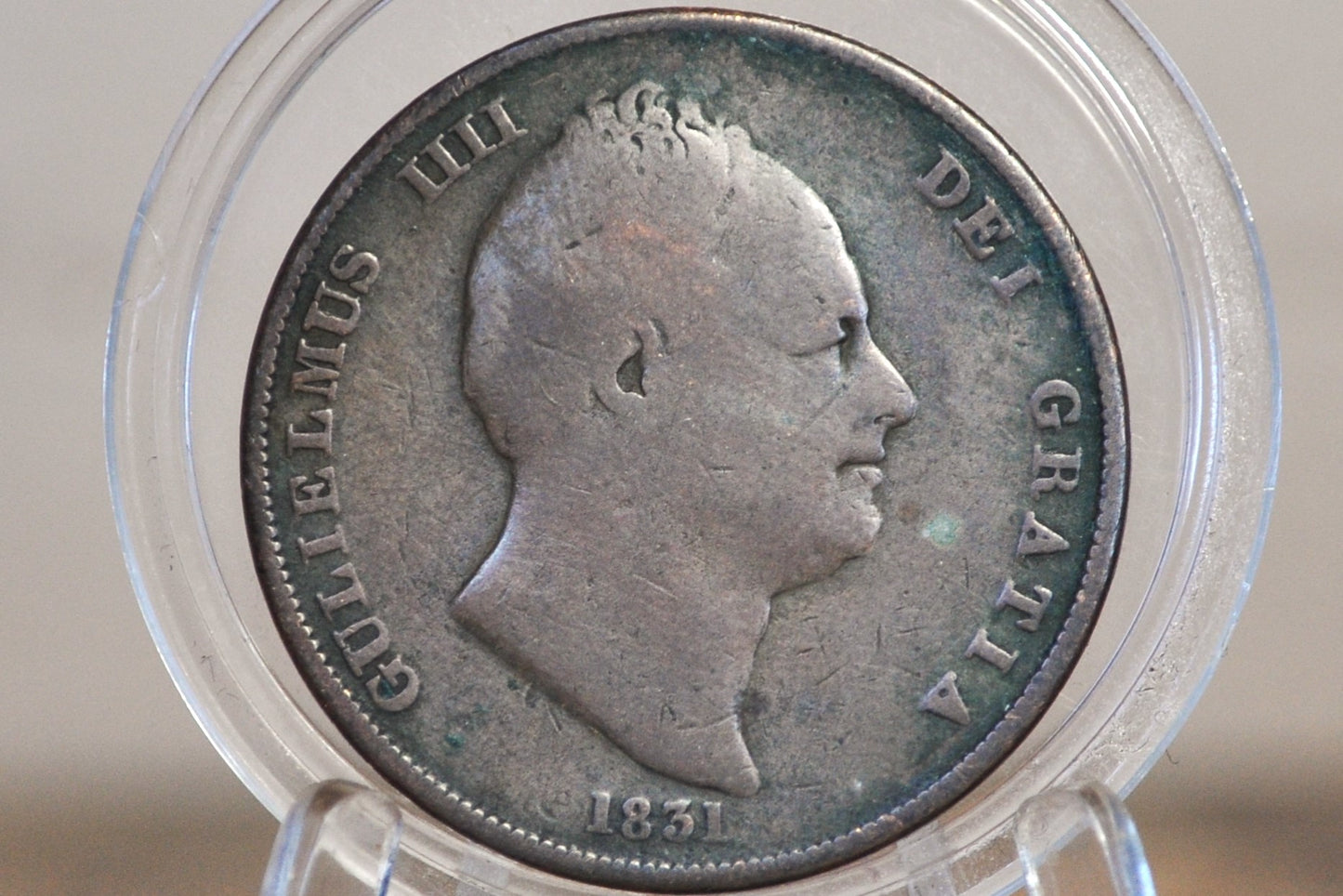 1831 UK Penny Great Britain 1831 - VG Grade / Condition - King William IV - British 1 Penny From 1831, Scarce Coin