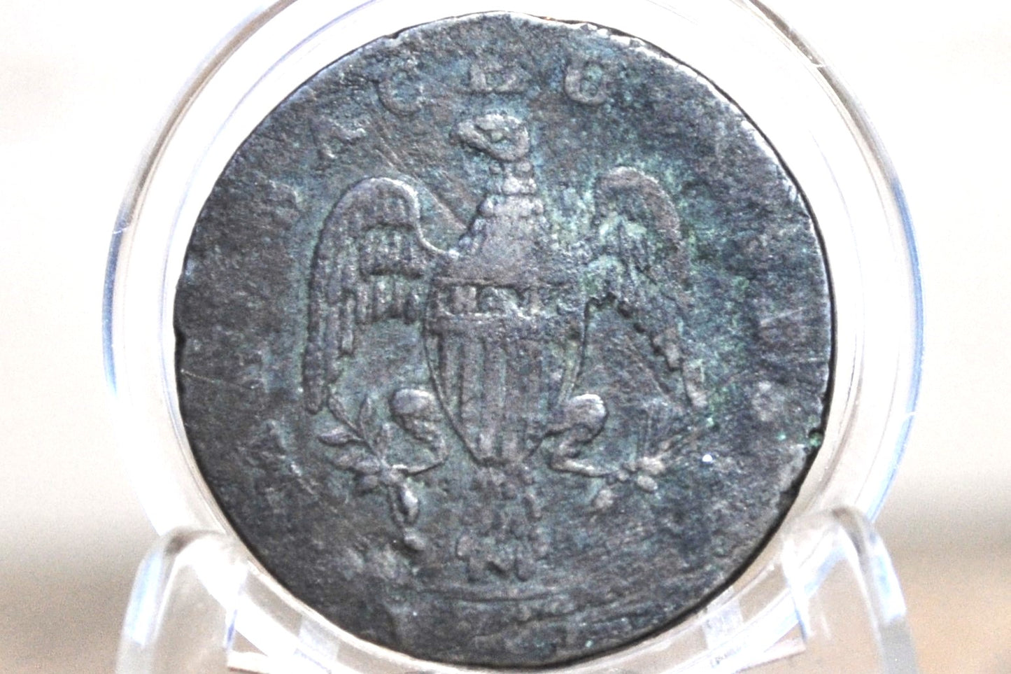 1787 Massachusetts Cent - VG/Fine Details - Arrows in Left Talons - Massachusetts 1 Cent 1787 Colonial Issue Cent Commonwealth Cent