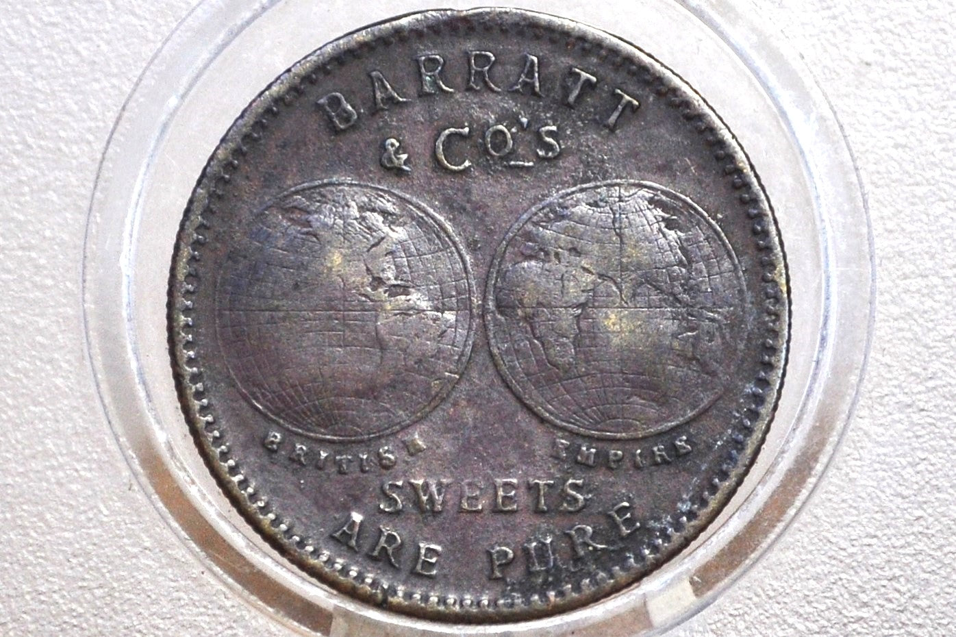 1897 Queen Victoria Jubilee Token - Barratt & Cos Sweets - Great Condition - Historical Medal