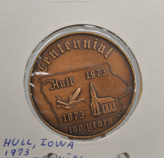 Iowa Centennial 100th Anniversary - 100th Anniversary of Iowa Statehood Commemorative Medallion