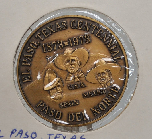 El Paso Texas, Centennial 1873-1973 100th Anniversary - 100th Anniversary of El Paso, Texas