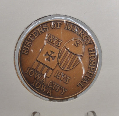 Iowa 100th Anniversary of the Sisters of Mercy Hospital - Iowa A Century of Helping Iowans Token
