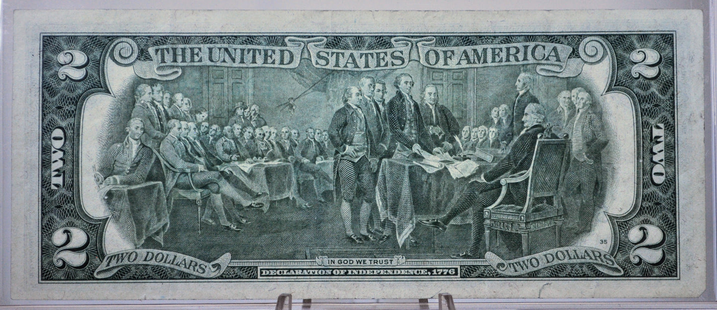 1976 Fancy Triplet Repeater Serial Number Federal Reserve 2 Dollar Note - 38176999 - 1976 Two Dollar Fancy Serial Banknote - Fr.1935-E