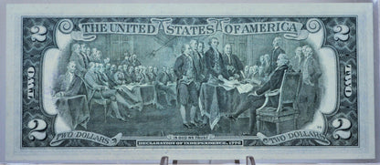 1976 Bicentennial 2 Dollar Wyoming Flag Stamp Note - First Day of Issue Portsmouth Naval Base - 1976 Two Dollar First Issue Stamp Banknote