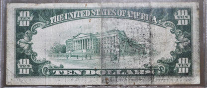 1929 10 Dollar National Currency Note Fr1860-G - Fine - Chicago 1929 Brown Seal Ten Dollar Federal Reserve Banknote Fr1860G