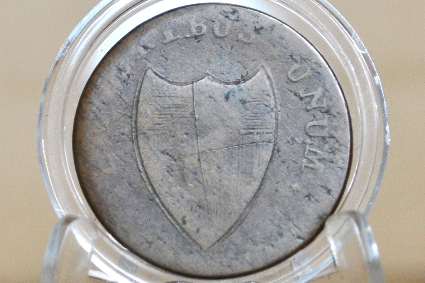 1787 New Jersey Copper - Affordable Coin - Rare US Coin 1 Cent 1787 Colonial Issue Cent, NJ Copper Horse's Head with Plow