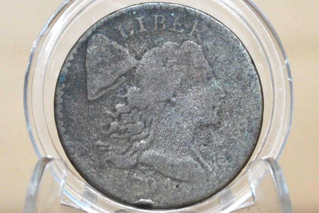 1794 Liberty Cap Large Cent - VG+ Details - Rare Coin Type - US One Cent 1794 Liberty Cap Cent