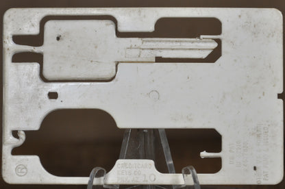 Vintage Chevrolet GM-C 1008 Plastic Wallet Emergency Key Card - Retro Chevrolet Wallet Key Card GM-C 1008 - Classic Car Memorabilia