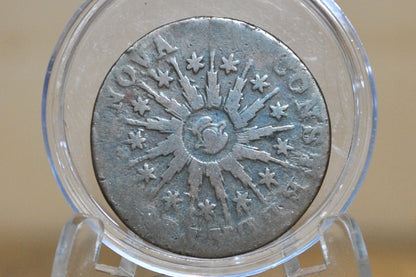 1785 Nova Constellatio Copper Pointed Rays - VF (Very Fine) - Very Rare US Coin- 1785 Constellatio Colonial Issue Coin