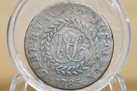 1785 Nova Constellatio Copper Pointed Rays - VF (Very Fine) - Very Rare US Coin- 1785 Constellatio Colonial Issue Coin