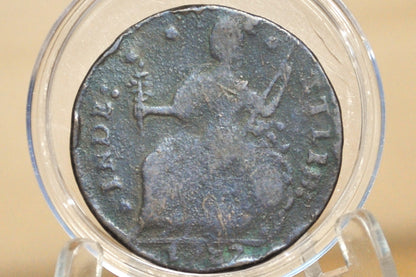 1787 Connecticut Half Penny - ETIIB Variety, Fine+ Details - Colonial 1/2 Penny 1787 State of Connecticut 1 Cent 1787 - Auctori Connec, Rare