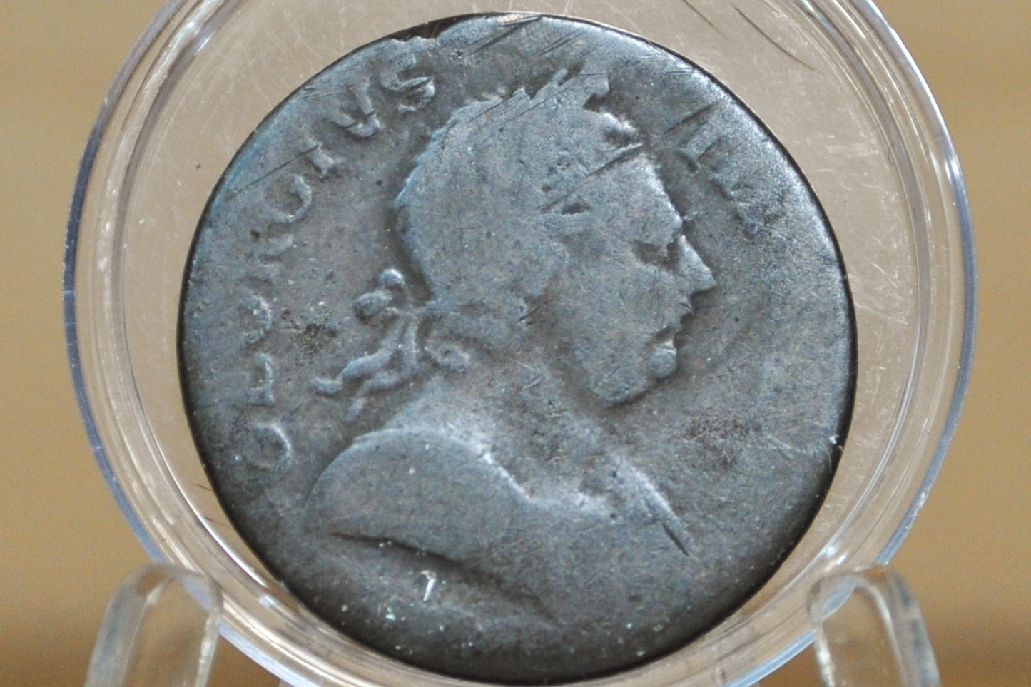 1773 UK Halfpenny - Great Details - 1773 Great Britain 1/2 Penny - Copper Half Penny 1773 Colonial Coin