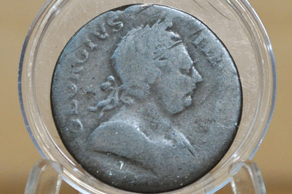 1773 UK Halfpenny - Great Details - 1773 Great Britain 1/2 Penny - Copper Half Penny 1773 Colonial Coin