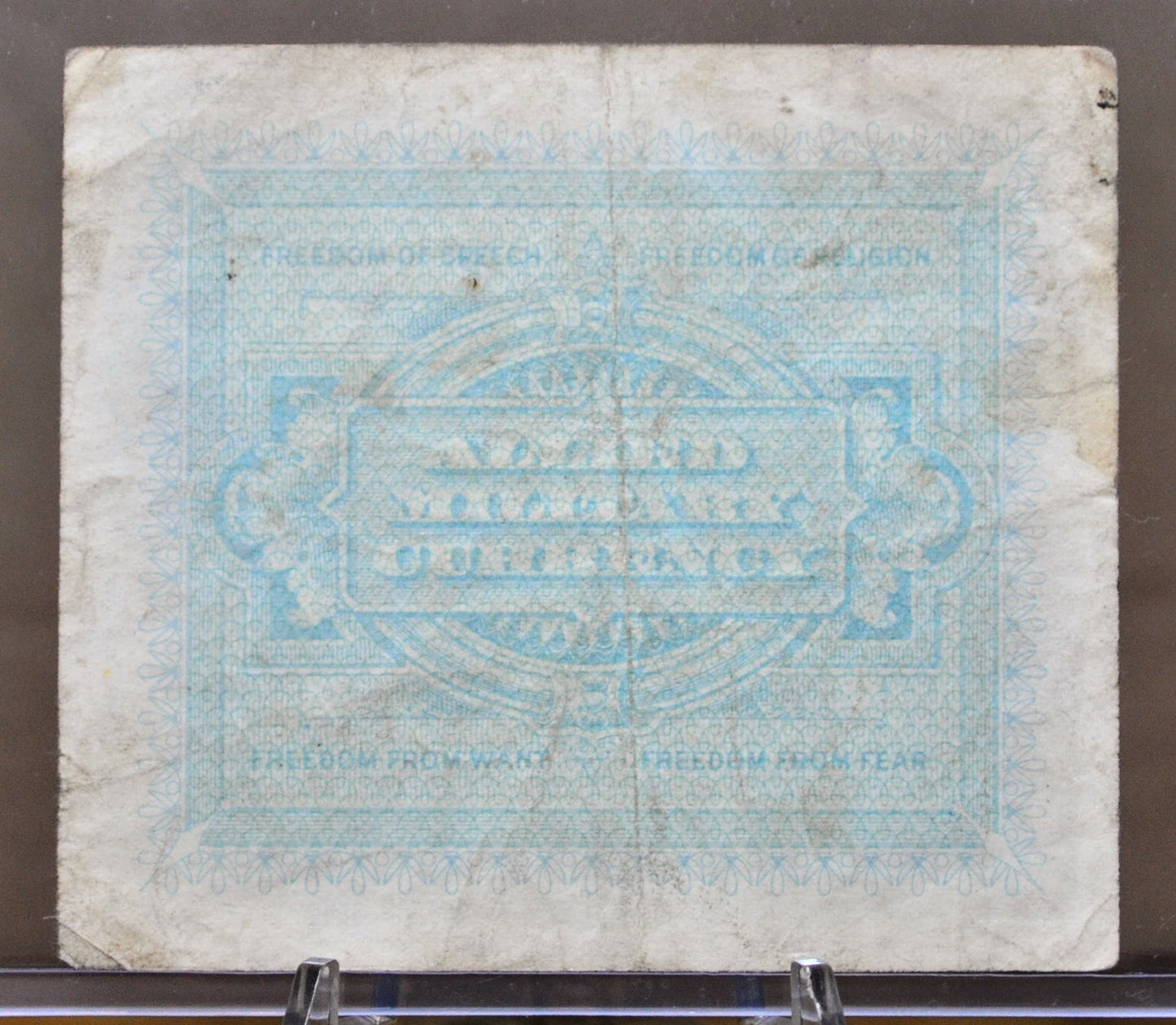 1943 5 Lire Allied Military Italy Note - F to XF Grade - Italy Banknote Five Lire Cinque Lire Banknote 1943 - Allied Military WWII - P#M12a