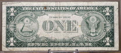 1935-H Fancy Solid Repeating Serial Silver Cert 1 Dollar Note - 99144444 - 1935H Blue Seal One Dollar Fancy Serial Number Note - Fr.1618