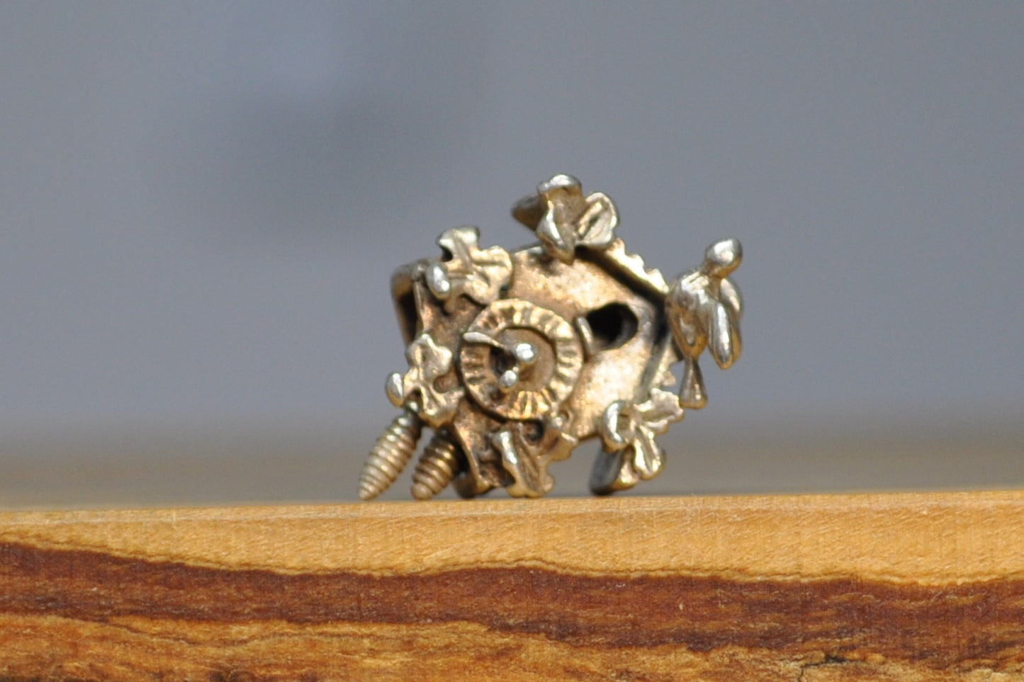 Vintage Sterling Cuckoo Clock Charm! - Moveable, Beau Sterling - Awesome Charm