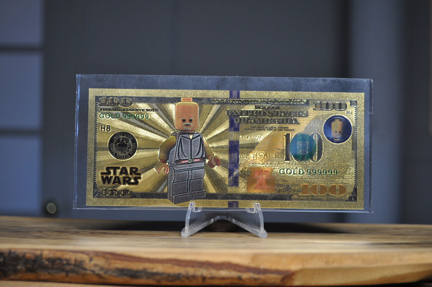 Disney novelty 24k Gold Foil 100$ Banknote With Certificate of Authenticity