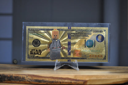 Disney novelty 24k Gold Foil 100$ Banknote With Certificate of Authenticity