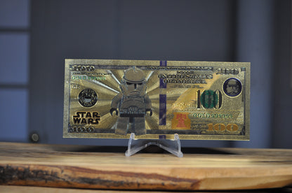 Disney novelty 24k Gold Foil 100$ Banknote With Certificate of Authenticity