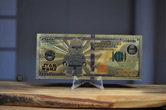 Disney novelty 24k Gold Foil 100$ Banknote With Certificate of Authenticity