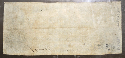 1861 Confederate States of America 5 Dollar Note - Second Series - Rarer 1861 Richmond VA Confederacy Five Dollar Bill - T-37 / CS-37