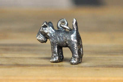 Cute Silver Scottish Terrier Charm - Tested Sterling Silver - Scotland Dog Jewelry