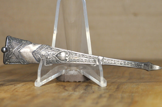 Sterling George Shiebler Amaryllis Pattern Altered Oyster/Mussel Shucker/Orange Peeler - Stamped and Tested Sterling Silver - 4.16 Inches