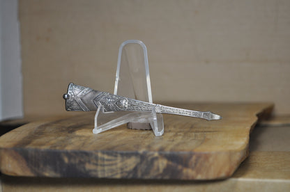 Sterling George Shiebler Amaryllis Pattern Altered Oyster/Mussel Shucker/Orange Peeler - Stamped and Tested Sterling Silver - 4.16 Inches