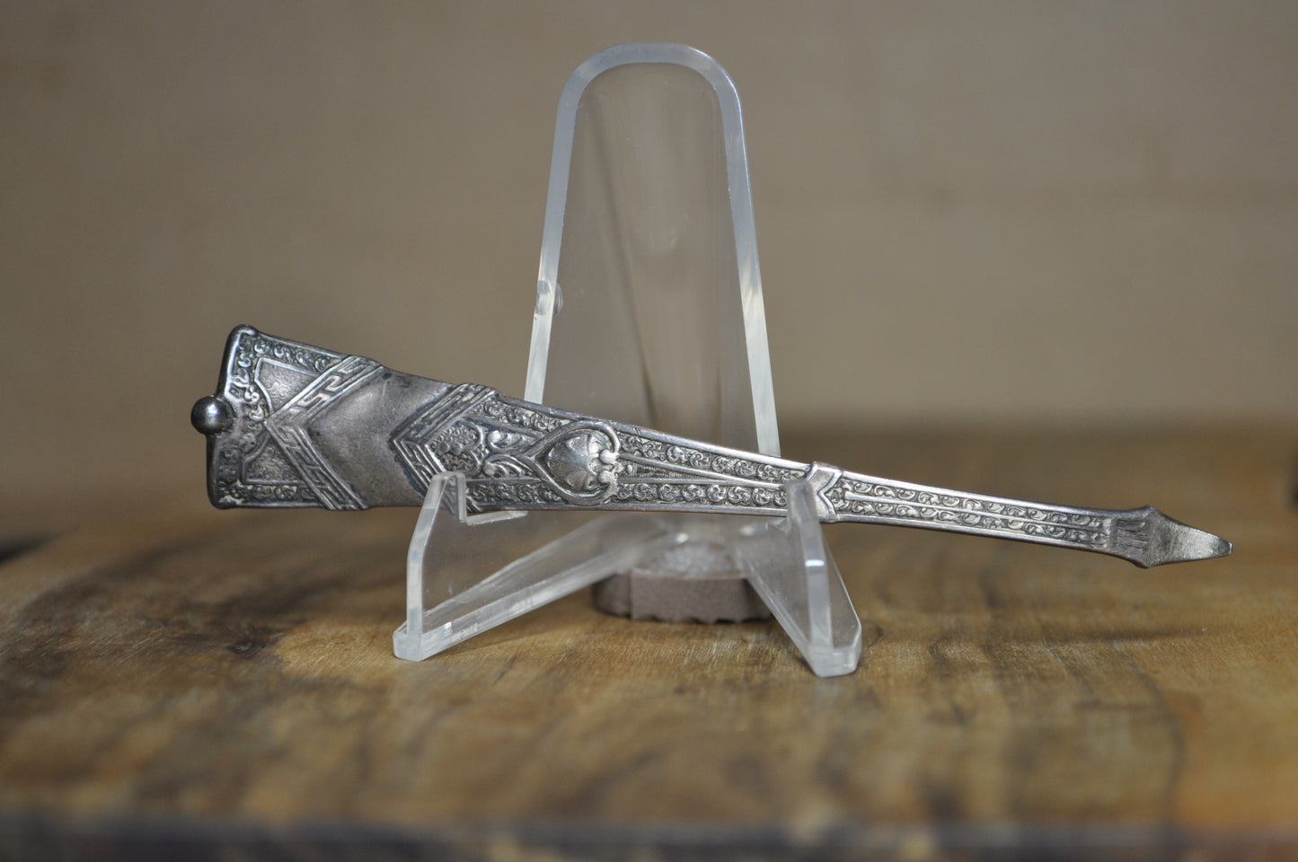 Sterling George Shiebler Amaryllis Pattern Altered Oyster/Mussel Shucker/Orange Peeler - Stamped and Tested Sterling Silver - 4.16 Inches