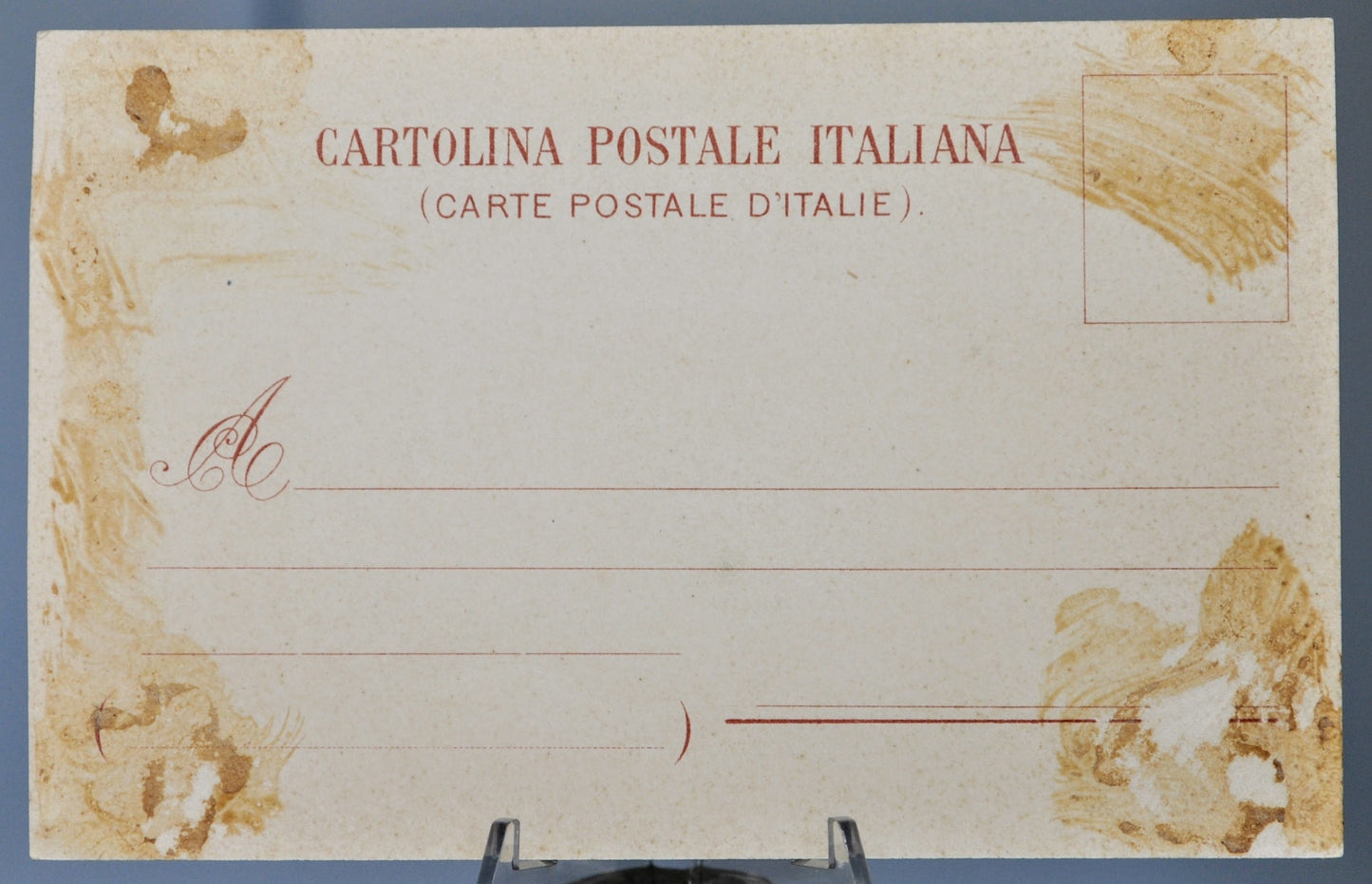 1900s Napoli Tramonto Italy Artist Postcard - Antique Richter & Co Bay of Naples Italian Lithograph Postcard No. 407