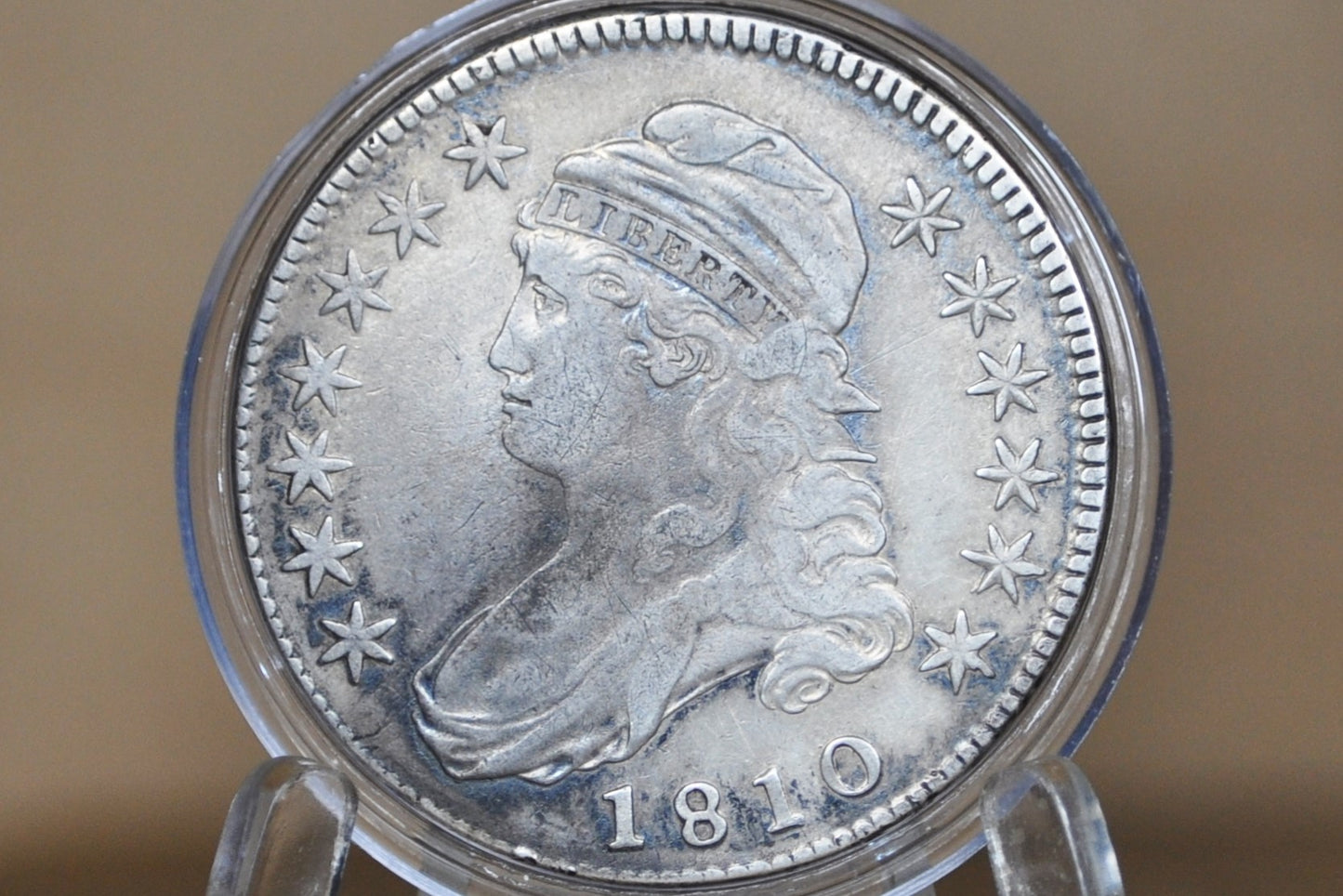 1810 Capped Bust Half Dollar - VF, Nice Coin - 1810 Half Dollar US Half Dollar 1810, Rare Early Half, Low Mintage, Great Detail