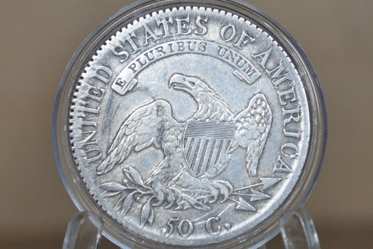 1817 Capped Bust Half Dollar - XF, Cleaned, Die Clash - Great Date - 1817 Half Dollar US Half Dollar 1817, Rare Early Half, Low Mintage Date