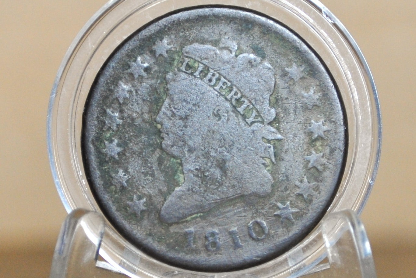 1810 Large Cent - G+ (Good) - Rare, Great Type Coin - US Large Cent 1810 One Cent US - Great Type Coin