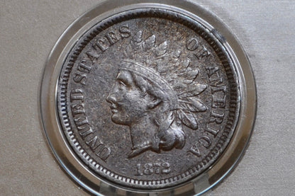 1872 Indian Head Penny - Choice VF - Great Color - Key Date, Perfect for a collection US 1 Penny 1872