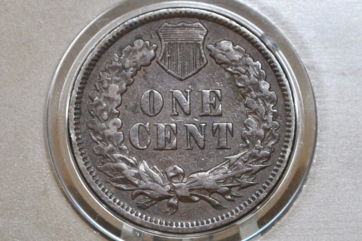 1872 Indian Head Penny - Choice VF - Great Color - Key Date, Perfect for a collection US 1 Penny 1872