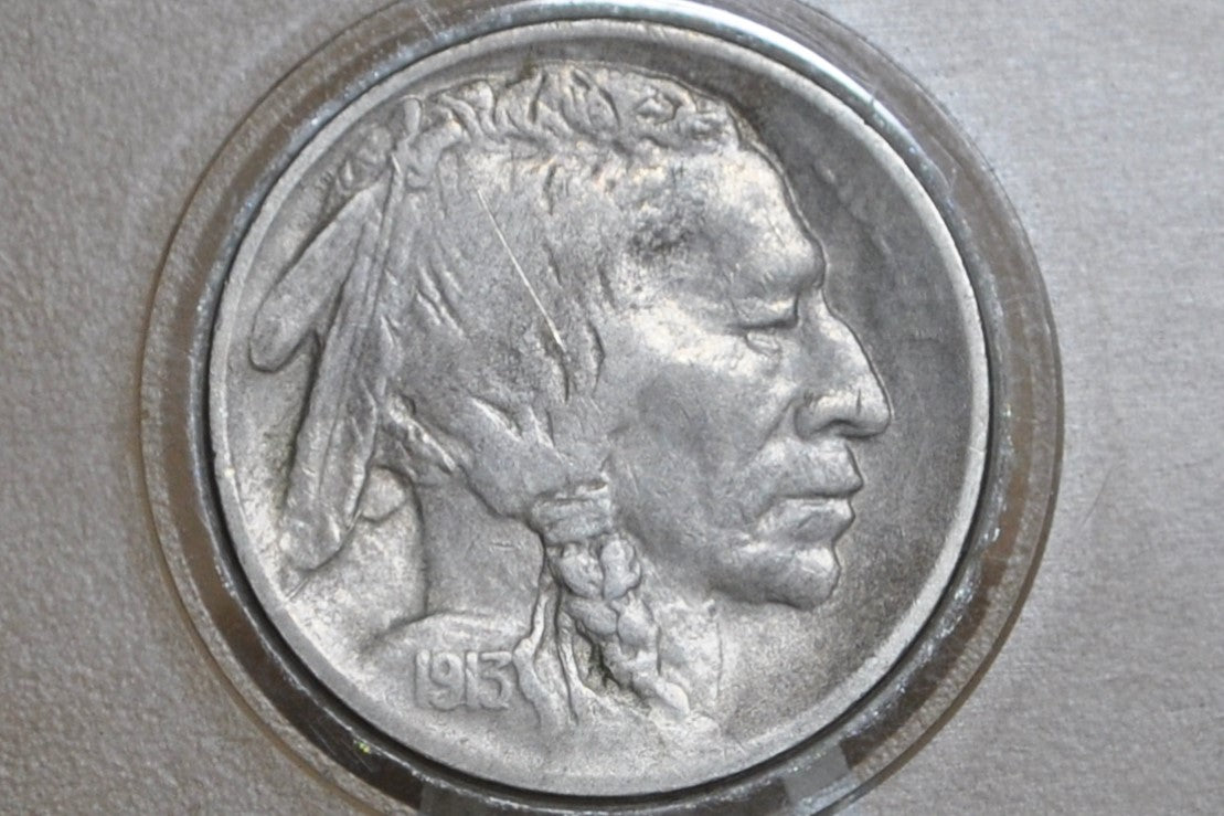 1913-S Buffalo Nickel Type 2 - XF - Key Date And Mint - 1913 S Indian Head Nickel Type 2 1913 S Type Two 1913S Nickel - Rare