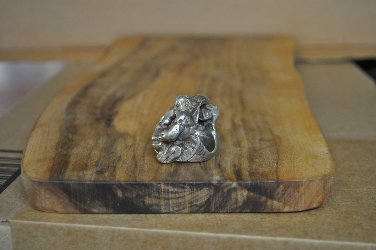 Vintage Sterling Silver Figural Men's Ring of Two Wrestlers - Size 7 - Stamped and Tested Sterling Silver - Soldered Rings - Amazing Detail