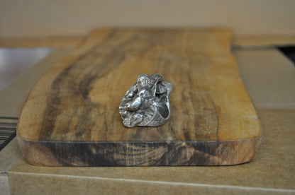 Vintage Sterling Silver Figural Men's Ring of Two Wrestlers - Size 7 - Stamped and Tested Sterling Silver - Soldered Rings - Amazing Detail