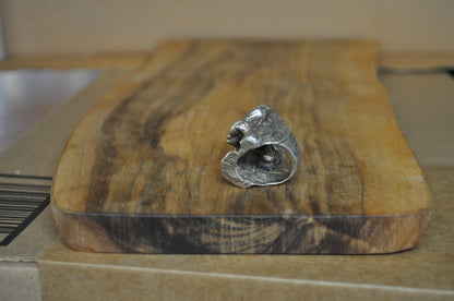 Vintage Sterling Silver Figural Men's Ring of Two Wrestlers - Size 7 - Stamped and Tested Sterling Silver - Soldered Rings - Amazing Detail