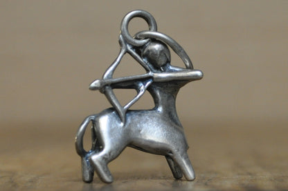 Silver Centaur/Sagittarius Pendant - Tested Sterling Silver - Astrology Pendant - Mythological Pendant