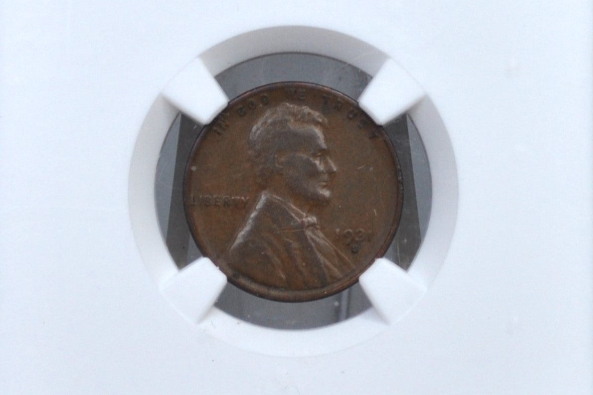 1931-S Wheat Penny - F12 (Fine) Grade / Condition, NGC Certified - San Francisco Mint - Key Date Wheat - 1931S Wheat Back Cent Wheat Ear 1931 S