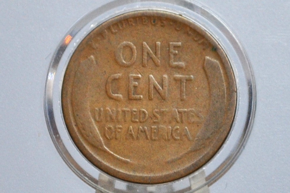 1914-D Wheat Penny - Key Date - VG Grade / Condition - 1914D Wheat Ear Cent - World War I Era Coin - 1914 D Lincoln Cent - Authentic