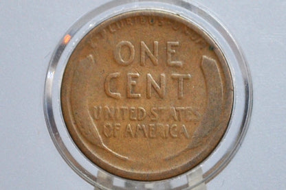 1914-D Wheat Penny - Key Date - VG Grade / Condition - 1914D Wheat Ear Cent - World War I Era Coin - 1914 D Lincoln Cent - Authentic