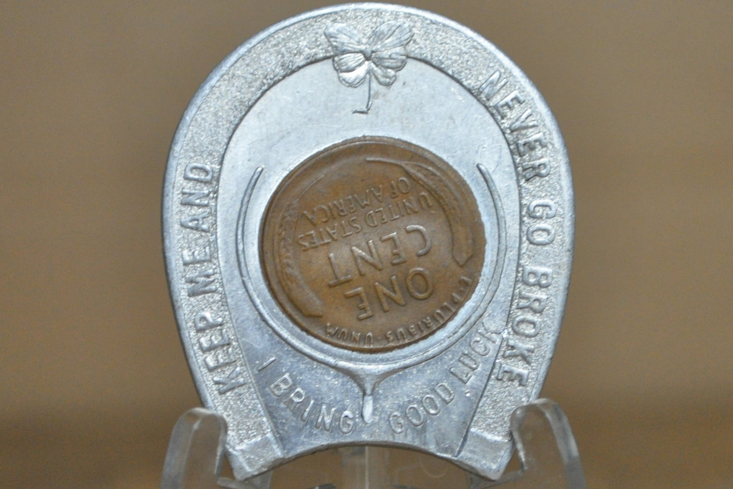 1919 Lucky Penny Good Luck Pocket Piece - Antique Lucky Penny Pocket Piece Good Luck Token 1919