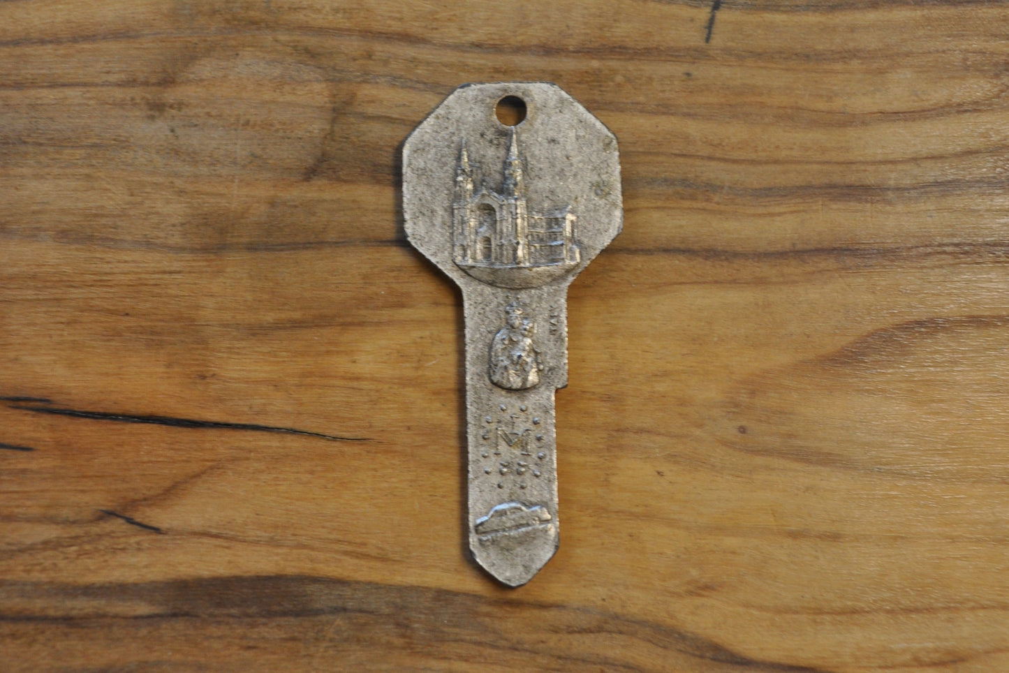 Saint Anne Religious Key Pendant - Catholic Miraculous Pendant - Religious Medal