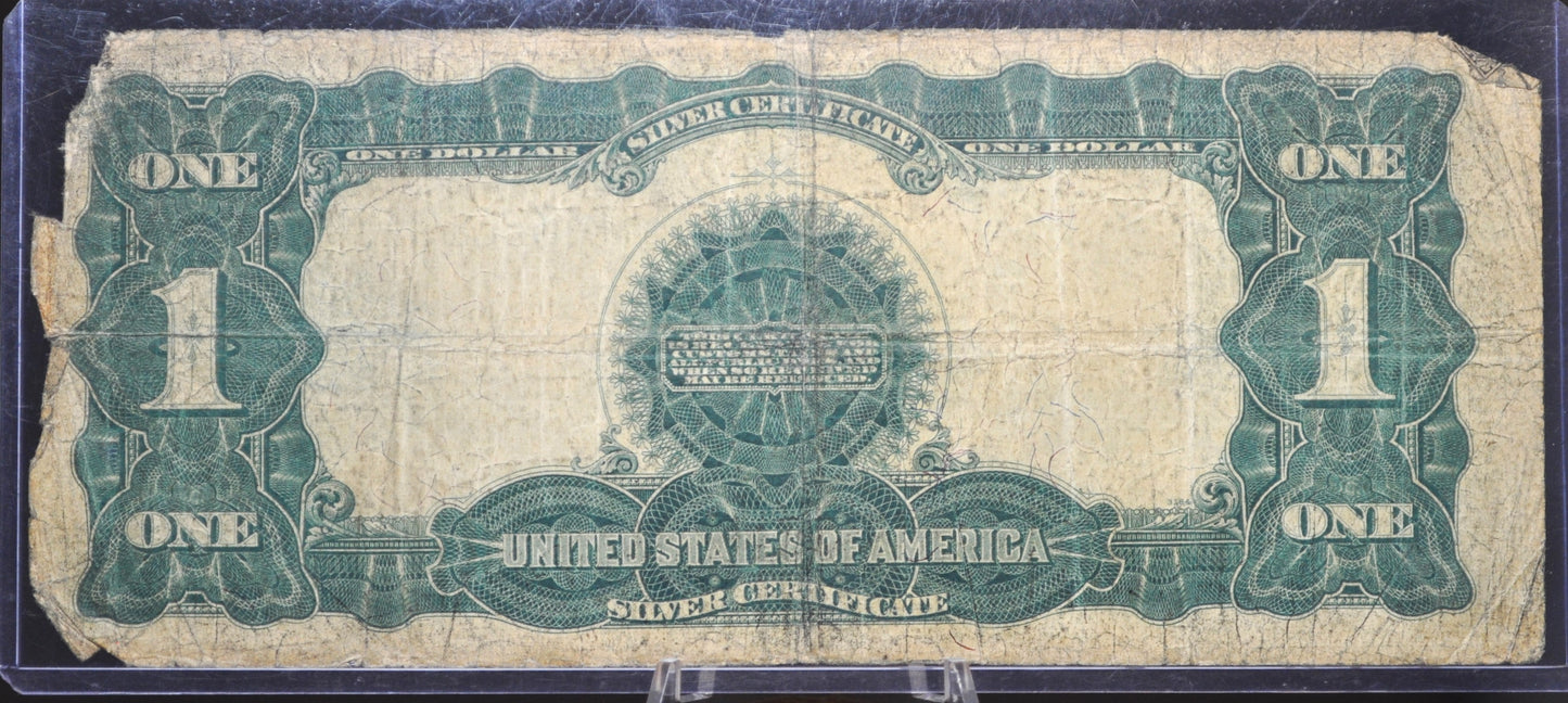 1899 1 Dollar Silver Cert. Black Eagle - Good (G) Grade / Condition - Rare Note Type / Horseblanket Note - 1899 Silver Certificate Eagle - Fr#236