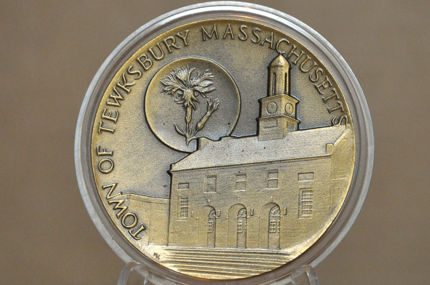 250th Anniversary Town of Tewksbury, Massachusetts, Designed by Mico Kaufman - Mico K 250th Anniversary Massachusetts Town Medallion