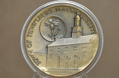 250th Anniversary Town of Tewksbury, Massachusetts, Designed by Mico Kaufman - Mico K 250th Anniversary Massachusetts Town Medallion