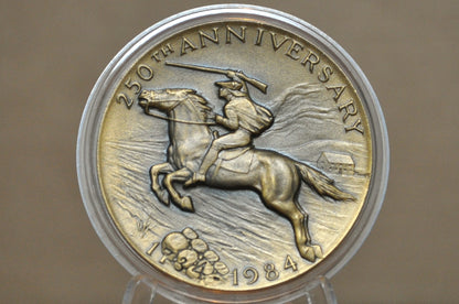 250th Anniversary Town of Tewksbury, Massachusetts, Designed by Mico Kaufman - Mico K 250th Anniversary Massachusetts Town Medallion