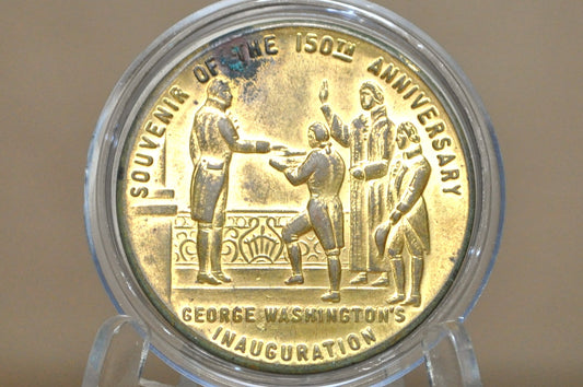 1939 New York's World's Fair Souvenir 150th Anniversary George Washington Inaugural Token - NY World Fair and George Washington Inaugural Anniversary Token